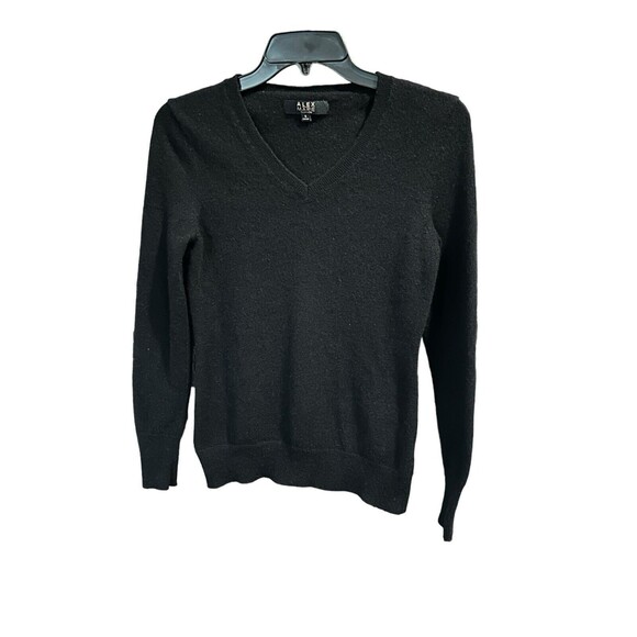 Alex‎ Marie Cashmere Sweater Size Small V-Neck Long Sleeve Pullover Designer #B5 - Picture 3 of 9
